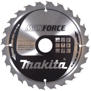 Makita MAKFORCE Sägeblatt 190x30x24Z