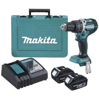 Makita Akku-Schlagbohrschrauber DHP484RTE 2x5.0Ah/18V