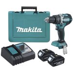 Makita Akku-Schlagbohrschrauber DHP484RTE 2x5.0Ah/18V