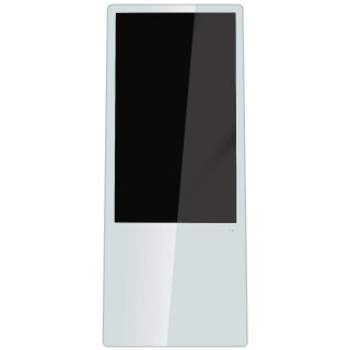 Allnet Standdisplay 43 Zoll Aufsteller mit Laufrollen. 700 Nits. HDMI. Farbe weiß