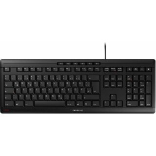CHERRY TAS STREAM KEYBOARD Corded CS-Layout schwarz