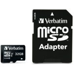 CARD 32GB Verbatim Pro MicroSDHC 90MB/s +Adapter