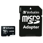 CARD 64GB Verbatim Pro MicroSDXC 90MB/s +Adapter