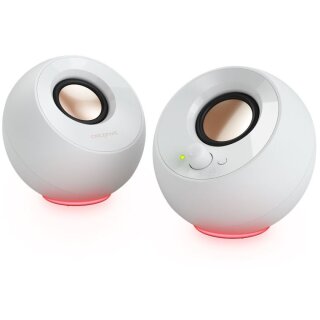 Creative Lautsprecher Pebble SE RGB Stereo. weiß
