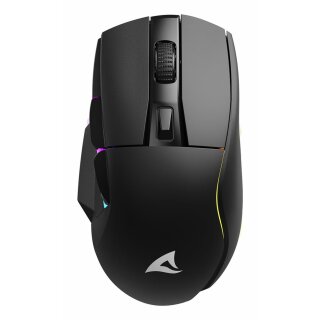 Sharkoon Maus Shark SGM50W Optisch 6 Tasten 6.400 DPI schw