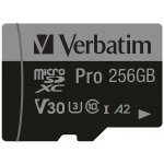 CARD 256GB Verbatim MicroSDHC Pro Class 10 + Adapter retail
