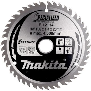Makita EFFICUT Sägeblatt 136x20x45Z