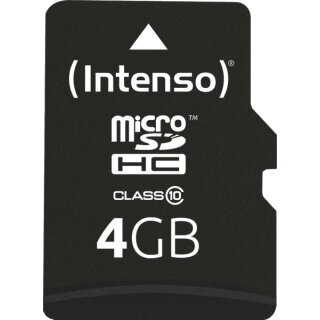 microSD-Card Class10 4GB Speicherkarte