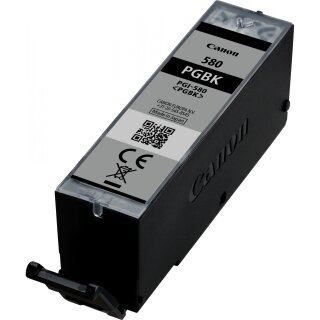Canon Tinte PGI-580BK 2078C001 Pigment-Schwarz bis zu 200 Seiten gemäß ISO/IEC 24711