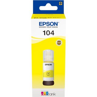 Epson Tinte 104 EcoTank C13T00P440 Gelb bis zu 7.500 Seiten