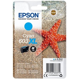 Epson Tinte 603XL C13T03A24010 Cyan bis zu 350 Seiten
