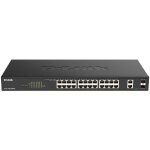 24+2P D-Link DGS-1100-26MPV2 M RM PoE+