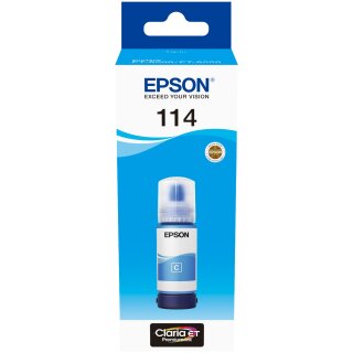 Epson Tinte 114 C13T07B240 Cyan Eco Tank Nachfülltinte 70ml