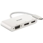 USB-C HUB 3Port D-Link DUB-V310 DisplayPort HDMI VGA 4K...