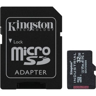 CARD 32GB Kingston Industrial microHC 100MB/s +Adapter