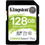 CARD 128GB Kingston Canvas Select Plus XC 100MB/s
