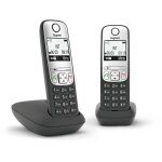 GIGASET A690A DUO mit Anrufbeantworter - schwarz/silber