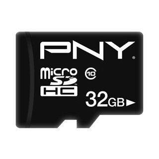 CARD 32GB PNY Performance Plus MicroHC Klasse 10 Schwarz