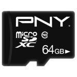 CARD 64GB PNY Performance Plus MicroSDXC Klasse 10 Schwarz