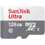 CARD 128GB SanDisk Ultra Lite White/Gray microSDXC...