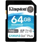 CARD 64GB Kingston Canvas Go! Plus XC 170MB/s