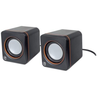 MANHATTAN 2600 Lautsprechersystem Voller Stereoklang und kompaktes Format optimal fuer das mobile Musikerlebnis