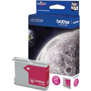 Brother Tinte LC-1000M Magenta bis zu 400 Seiten nach ISO 24711