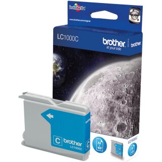 Brother Tinte LC-1000C Cyan bis zu 400 Seiten nach ISO 24711