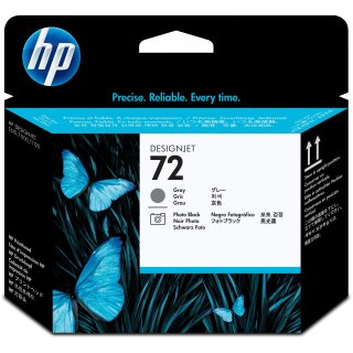 HP Tinte 72 (C9380A) Foto schwarz. grau Druckkopf