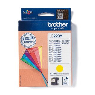 Brother Tinte LC-223Y Gelb bis zu 550 Seiten nach ISO/IEC 24711
