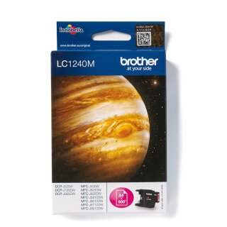 Brother Tinte LC-1240M Magenta bis zu 600 Seiten nach ISO/IEC 24711