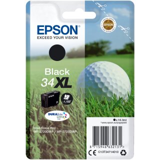 Epson Tinte 34XL C13T34714010 Schwarz bis zu 1.100 Seiten