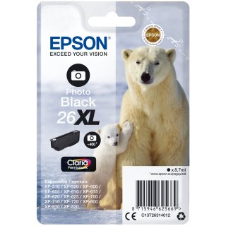 Epson T2631 26XL Photo Black NEUE VERPACKUNG