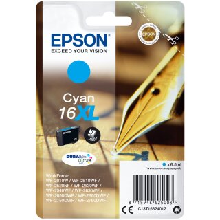 Epson Tinte 16XL C13T16324012 Cyan bis zu 450 Seiten