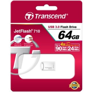 STICK 64GB USB 3.0 JETFLASH710 SILVER