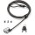 KENSINGTON ClickSafe 2.0 Universelles 3-in-1 Laptopschloss T-Bar Nano & Wedge-Shaped