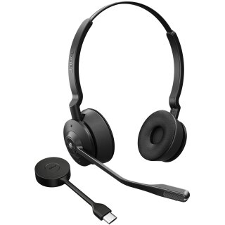 Jabra Engage 55 Stereo Headset on-ear DECT wireless Optimised for Microsoft Teams