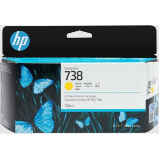 HP Tinte 738 498N7A Gelb