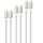 4smarts USB-C auf USB-C Kabel PremiumCord 60W 3erSet wei/silb