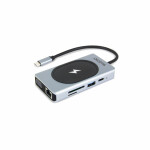 D Dicota USB-C 10-in-1 Charging Hub 4K PD 100W silver