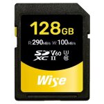 Wise SDXC UHS-II V60 128GB R:290MBs / W:100MBs WI-SD-S128