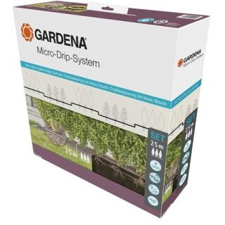 Gardena MDS Tropfbewässerung Set Hecke/Sträucher (25 m)