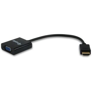 Equip HDMI Adapter VGA mit Audio schwarz