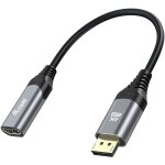 Equip Displayport->HDMI Adapter 1.2 St/Bu 4K/60Hz grau