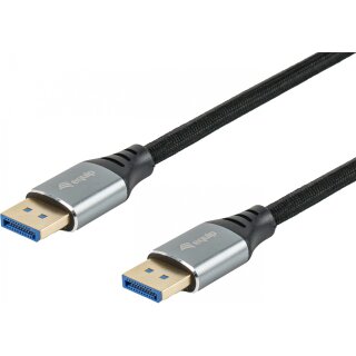 Equip DisplayPort 2.1 St/St 2.00m16K/60Hz komp.HDCP Alum. gr