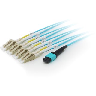 Equip MTP/LC Trunk Fiber Patch Cord OM4 M/M 20.00m Polybeutel