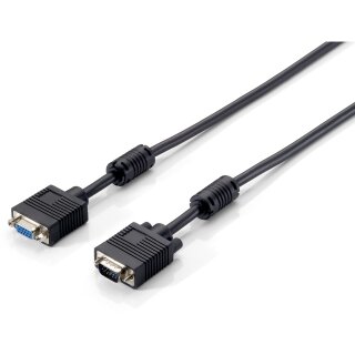 Equip VGA Kabel Verl. HD15 St/Bu 8.00m 1280x 960/60Hz sw Polybeutel