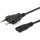 Equip IEC-Stromkabel 2pin -> C7 3m St/Bu schwarz
