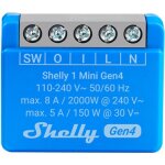 Shelly Relais "1 Mini Gen4" WLAN BT max. 8A 1...