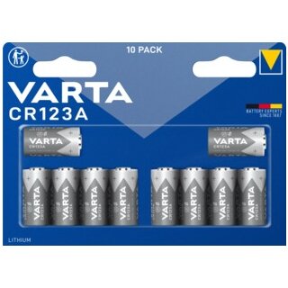 Batterie CR 123A 3 V *Varta* Fotobatterien - 10-Pack
